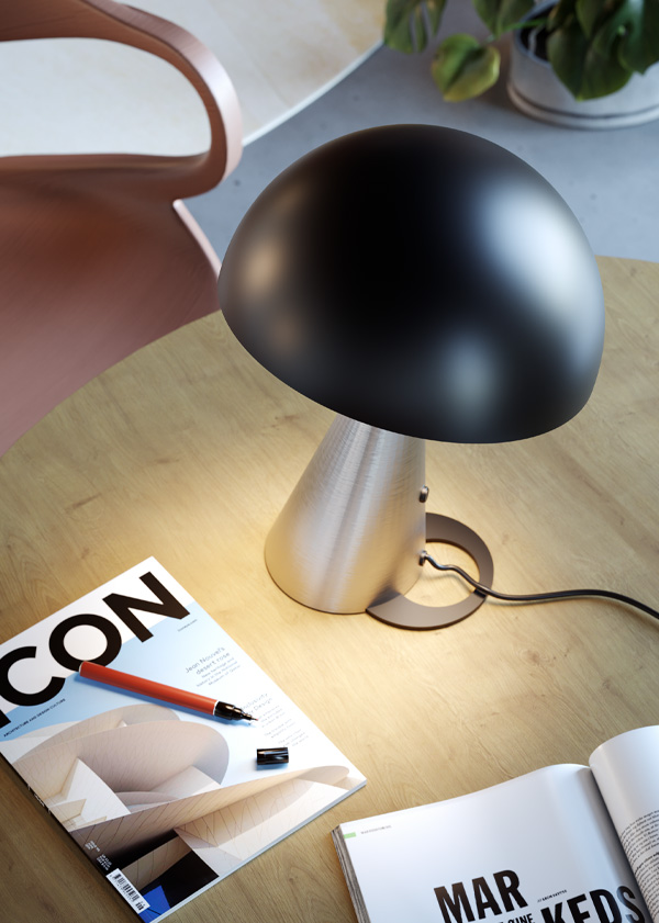 lampada da tavolo lume design dimmerabile touch dimmer basso consumo led integrati sostituibili diffusore acrilico imperfetto 1
